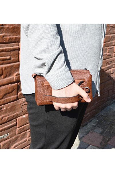 en deri Чоловіча ручна сумка з ремінцем на зап'ясті, розкішна та стильна портфельна сумка