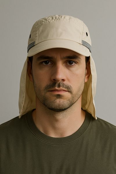 CosmoOutlet Cream Legionary Hat for Terrain with Uv Protection Summer Cap