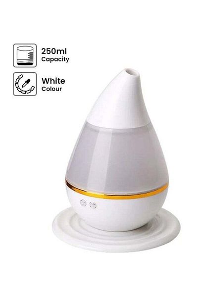 DLC Electric Air Humidifier with 250ml Capacity White