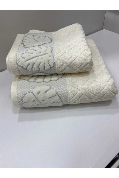 HMZ Textile Gift Bundled Leaf Patterned Cotton Anali Girl Towel.