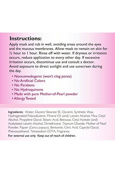 De La Cruz MADRE PERLA BLEACH CREAM 4 OZ