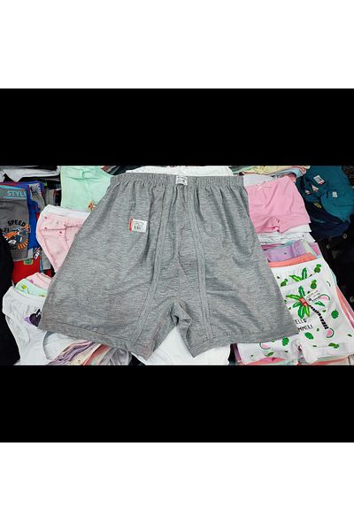 Ceylanoğlu Men's 6-Piece Organic Cotton Combed Single Jersey Gray Argentina Long Underpants 003