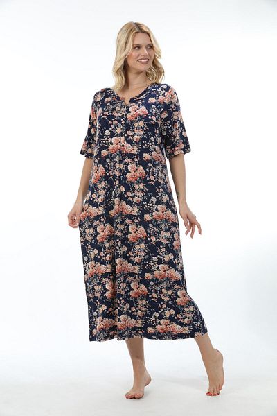 Etoile Women's Bamboo Long Home Dress Nightgown 72638
