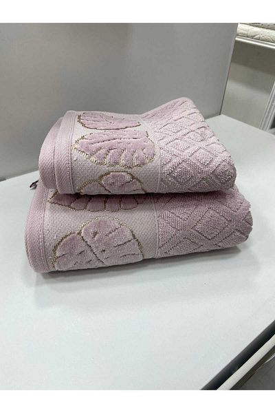 HMZ Textile Gift Bundled Leaf Patterned Cotton Anali Girl Towel.