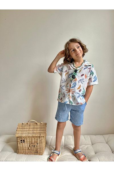 YİGİT BUTİK Yigit Butik Boy's Suit with Linen Shorts