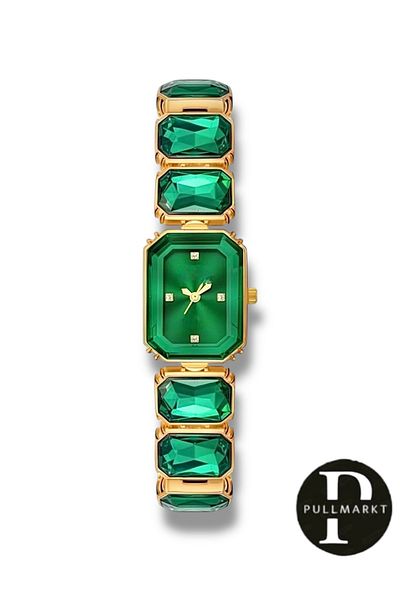 pullmarkt Emerald Green - Stone Model Series - Women's Wristwatch with Large Stone Detail