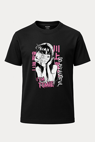 nirvoda Είμαι Tomie Junji με τυπωμένο κανονικό λαιμόκοψη κανονικό μπλουζάκι μ...