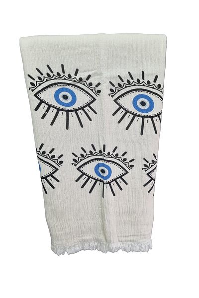 Minteks Mi̇nteks - Muslin Double Layer Peshtemal - 100% Cotton - Organic - Printed