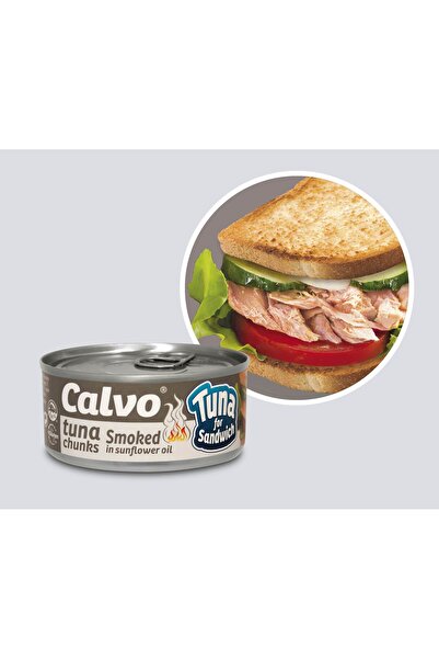 Tuna Calvo Ton Balığı Füme Sandaviç Isli Dumanda Pişmiş Ton Balığı 142g