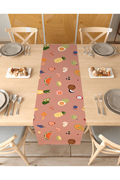 GREENDECOR Плодова ананасова бохемска шарка Специален дизайн Пътека Печатна д...