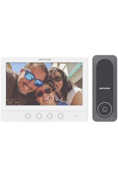 Hikvision طقم فيلا تناظري | DS-KIS212 | طقم اتصال داخلي فيديو عالي الدقة بأربعة أسلاك