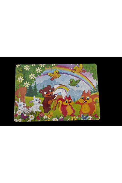 Orko Toys 4 Adet 42 Parça Puzzle Yapboz ilkokul Anaokulu Eğitici Oyun Bozyap 30 X 20 Cm
