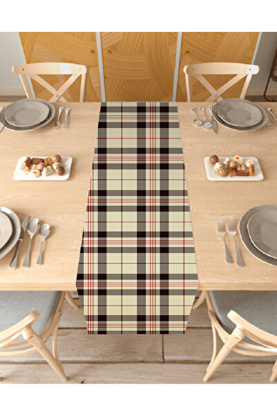 GREENDECOR القهوة القهوة البوهيمي منقوشة تصميم خاص عداء مطبوعة ديكور مفرش الم...