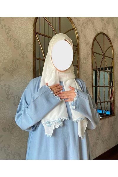 Nimet Abla Butik Hand Embroidered Prayer Robe Suit