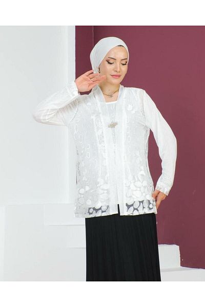 Tebrikler tekstil Women Evening Dress Blouse Model N0026