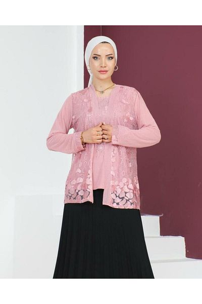 Tebrikler tekstil Women Evening Dress Blouse Model N0026