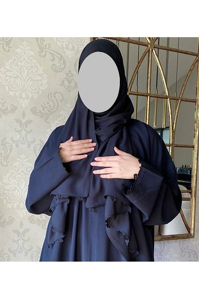 Nimet Abla Butik Hand Embroidered Prayer Robe Suit