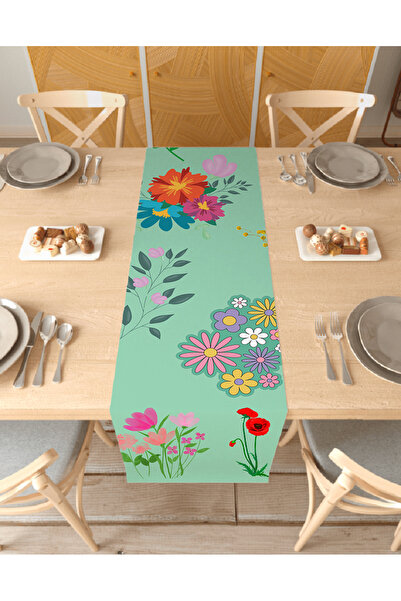 GREENDECOR Ethnic Floral Bohemian Patterned Special Design Runner Ψηφιακά τυπ...