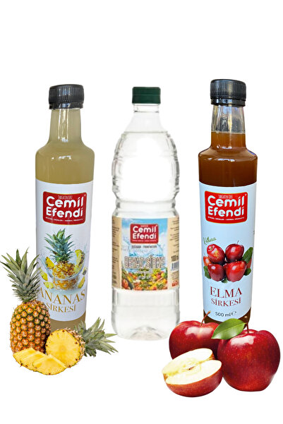 Cemilefendi Ananas Sirkesi (500ML) Beyaz Sirke (1000ML) Elma Sirkesi (500ML)