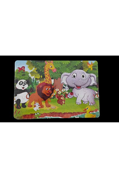 Orko Toys 4 Adet 42 Parça Puzzle Yapboz ilkokul Anaokulu Eğitici Oyun Bozyap 30 X 20 Cm