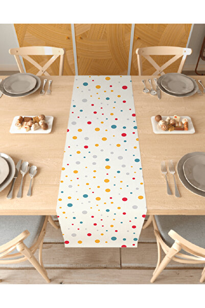 GREENDECOR Sade Pastel Bohemian Patterned Special Design Runner Față de masă ...