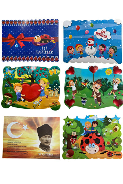 ÖZ OFİS 2025 İyi Tatiller Karne Kılıfı Karışık 1 adet