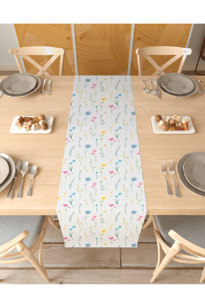 GREENDECOR زهرة البوهيمي نمط تصميم خاص عداء الرقمية المطبوعة ديكور مفرش المائ...