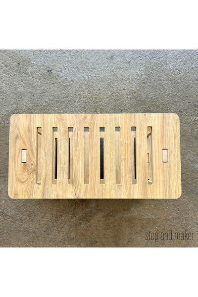 Step and Maker Ahşap MDF Portatif Ayakkabılık, Raf