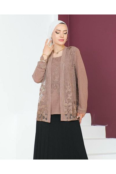 Tebrikler tekstil Women Evening Dress Blouse Model N0026