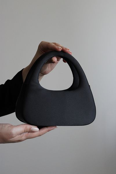 Mimoza Black Stone Detailed Mini Evening Dress Bag