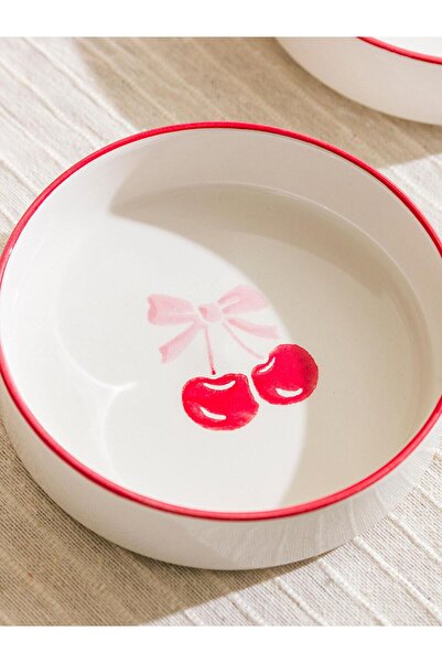 LC Waikiki Lcw Home Cherry Printed Bowl Set of 4 13 cm (S5)
