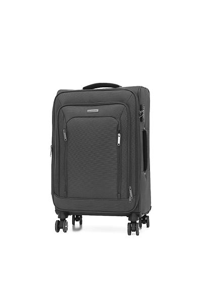Giordano Softside Luggage set of 3 pieces with Double Spinner Wheels and TSA Lock