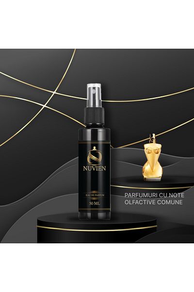 Nuvien Apa de parfum, 50 ml - 154, inspirat din Gaultier Divine