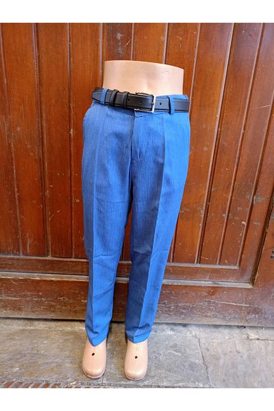 Terry Dobby Linen Aviator Blue Children's Pants