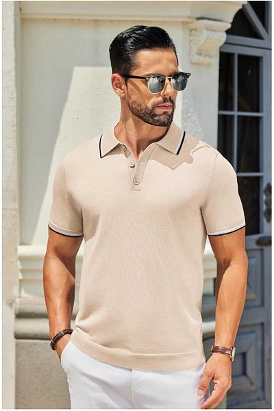 youknitwear you Трикотажна тениска Maicon с поло яка