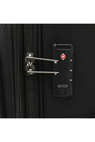 Giordano Softside Luggage set of 3 pieces with Double Spinner Wheels and TSA Lock