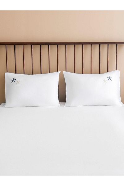 LC Waikiki Lcw Home Star Printed Cotton Pillow Case 2-Pack 50X70 cm (S5)