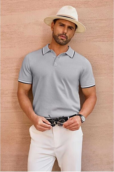 youknitwear you Πλεκτό μπλουζάκι Maicon Polo με λαιμόκοψη