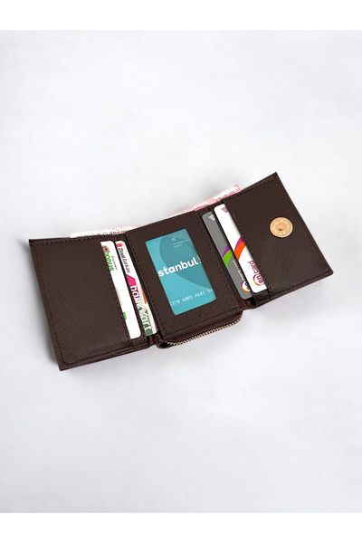 yuzuco ДАМСКИ ПОРТФЕЙЛ ОТ ИЗКУСТВЕНА КОЖА С МНОГО ОТДЕЛЕНИЯ И КОПЧЕТА