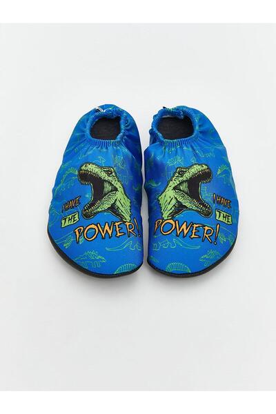 LC Waikiki Slip Stop Dinosaur Printed Boys' Sea Shoes (S5)