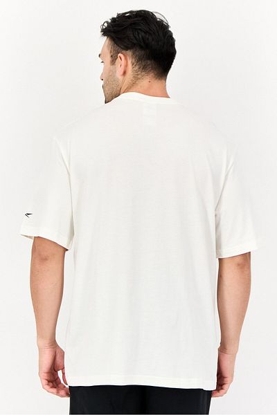 Reebok Men Sportswear Fit Short Sleeve Outdoor T-shirt, Off White