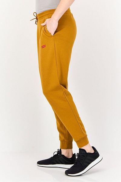 Levi's Men Regular Fit Brand Logo Sweatpants, Mustard
