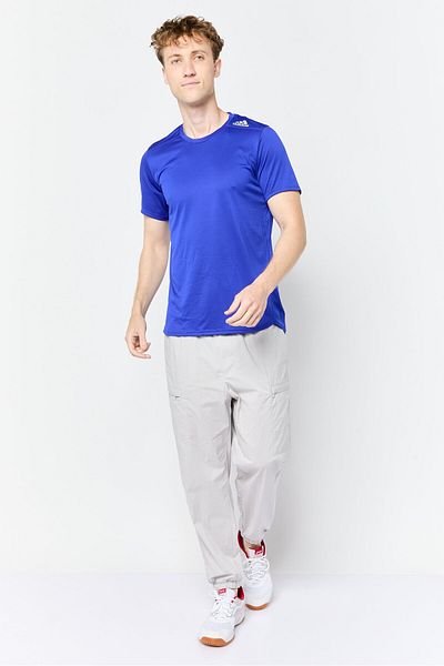 adidas Men Sportswear Fit Short Sleeve Running T Shirt, Royal Blue