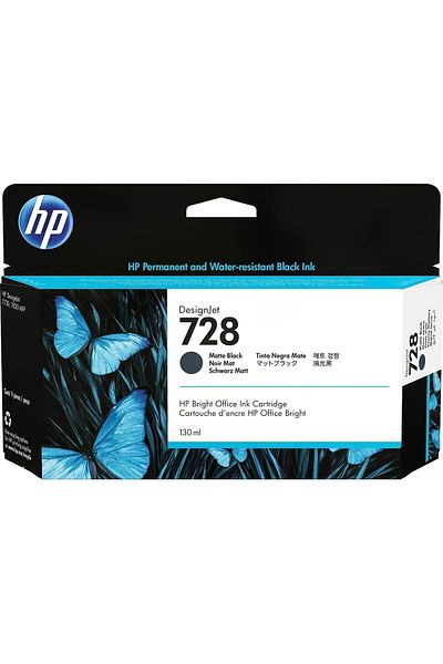HP HP Original Ink Cartridge 728, 130ml Matte Black