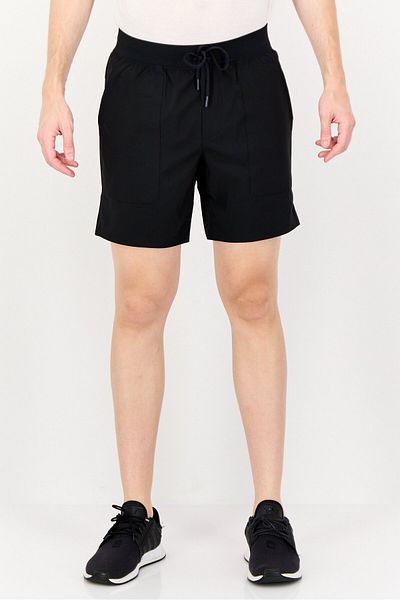 SKECHERS Men Sportswear Fit Brand Logo Outdoor Shorts, Black