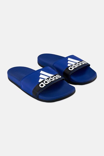 adidas Kids Boy Adielette Comfort Slip On Slides, Blue