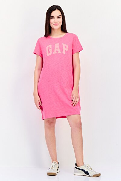 GAP Women Brand Logo Mini Dress, Pink
