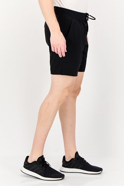 SKECHERS Men Sportswear Fit Brand Logo Outdoor Shorts, Black