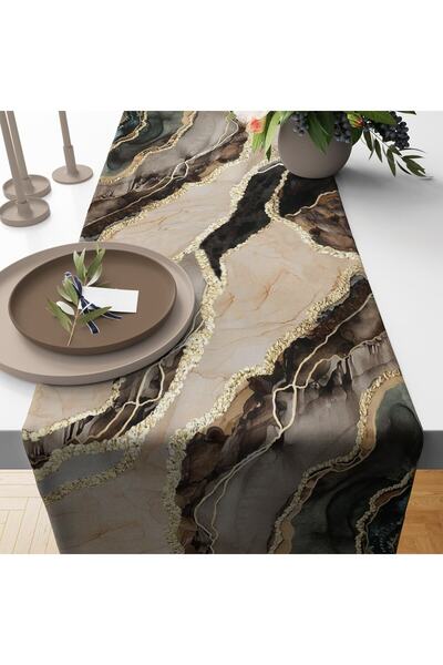 MUN HOME Runner din catifea imprimat digital