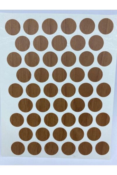 Genel Markalar Yapışkanlı Vida Gizleme Yapıştırma Vida Tapası Tıpası(50 Adet) - İtalyan Ceviz Kenar Bantları Çok Re